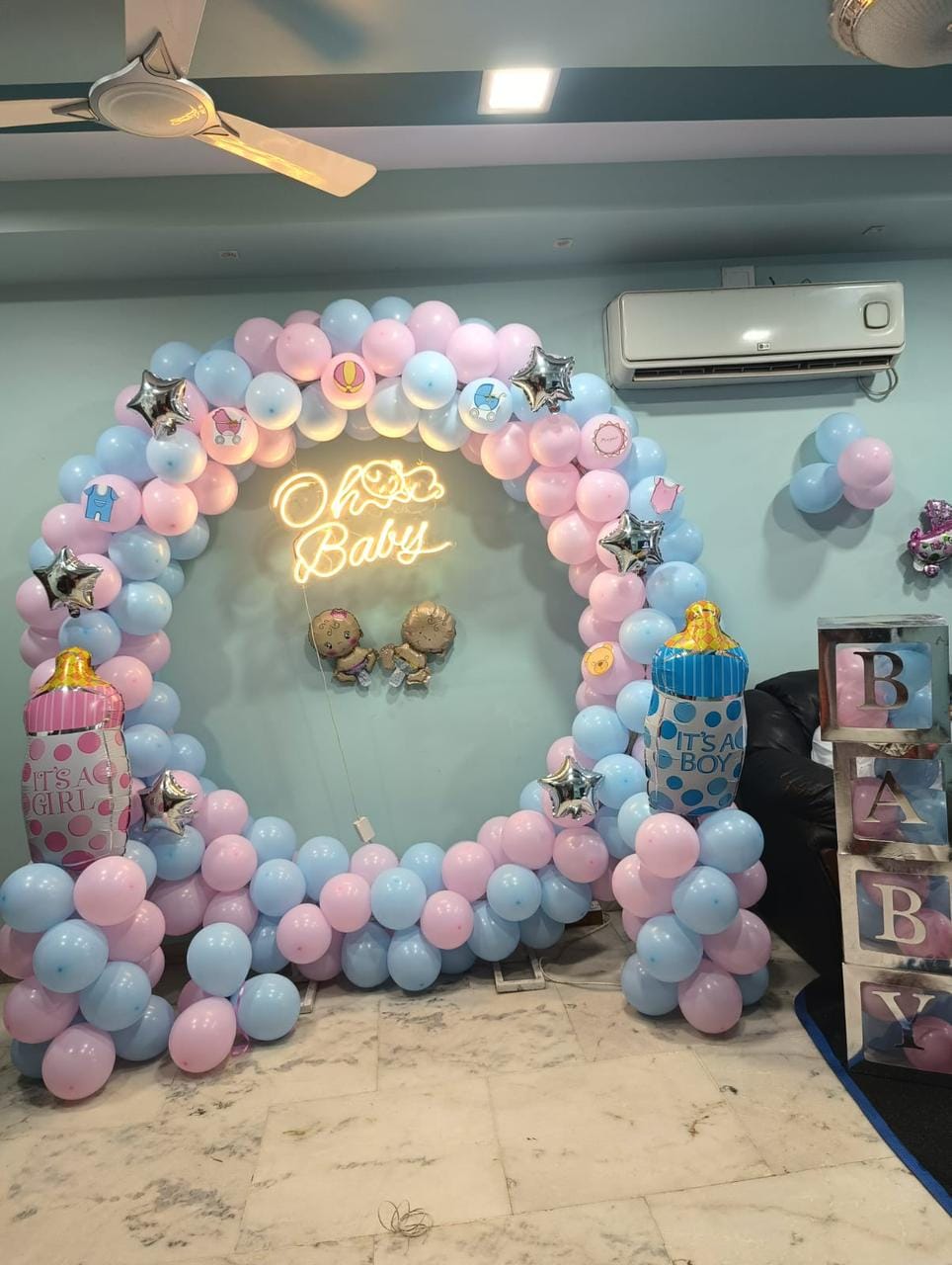 Baby Shower Balloon Decoration Jaipur